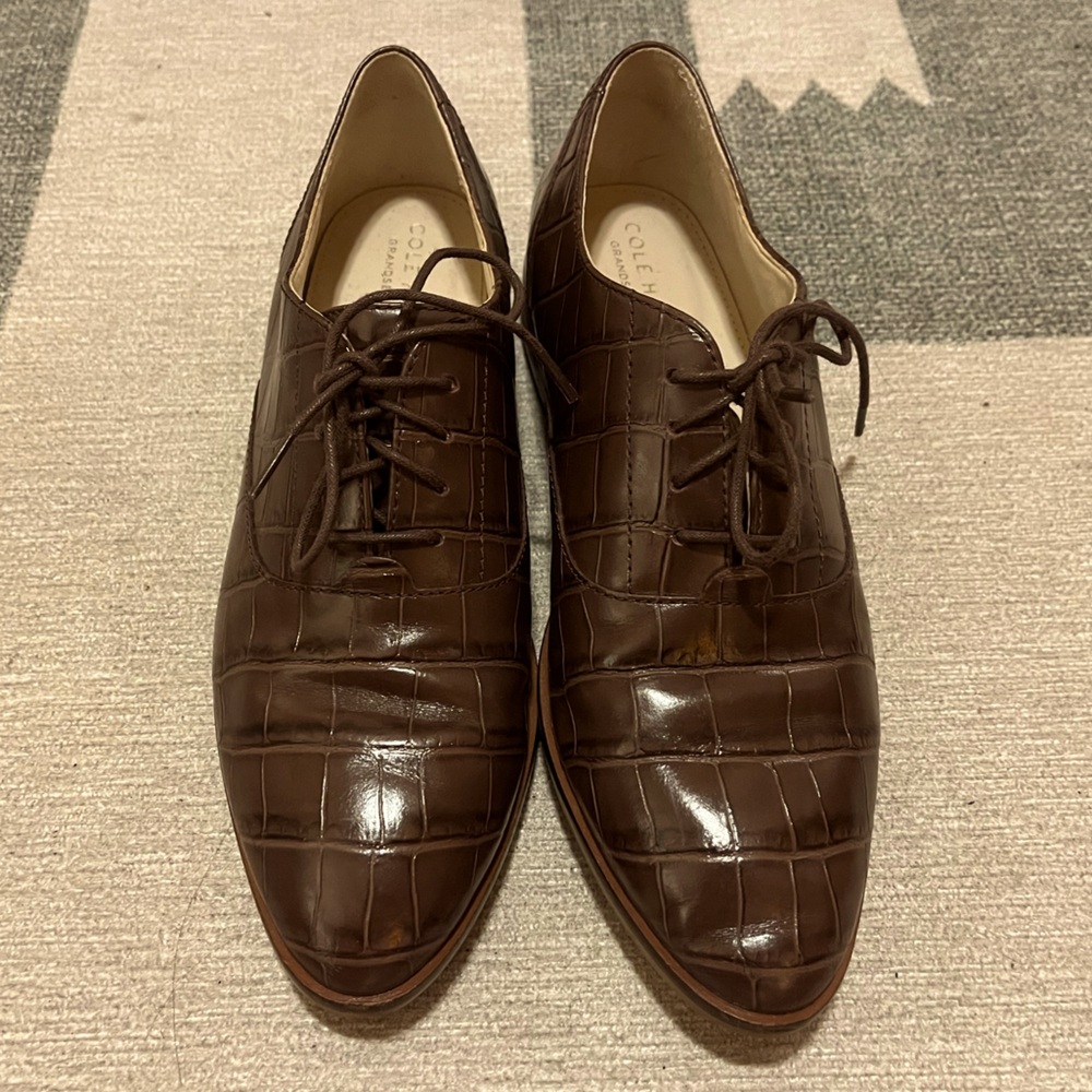 Cole Han leather Oxford shoes